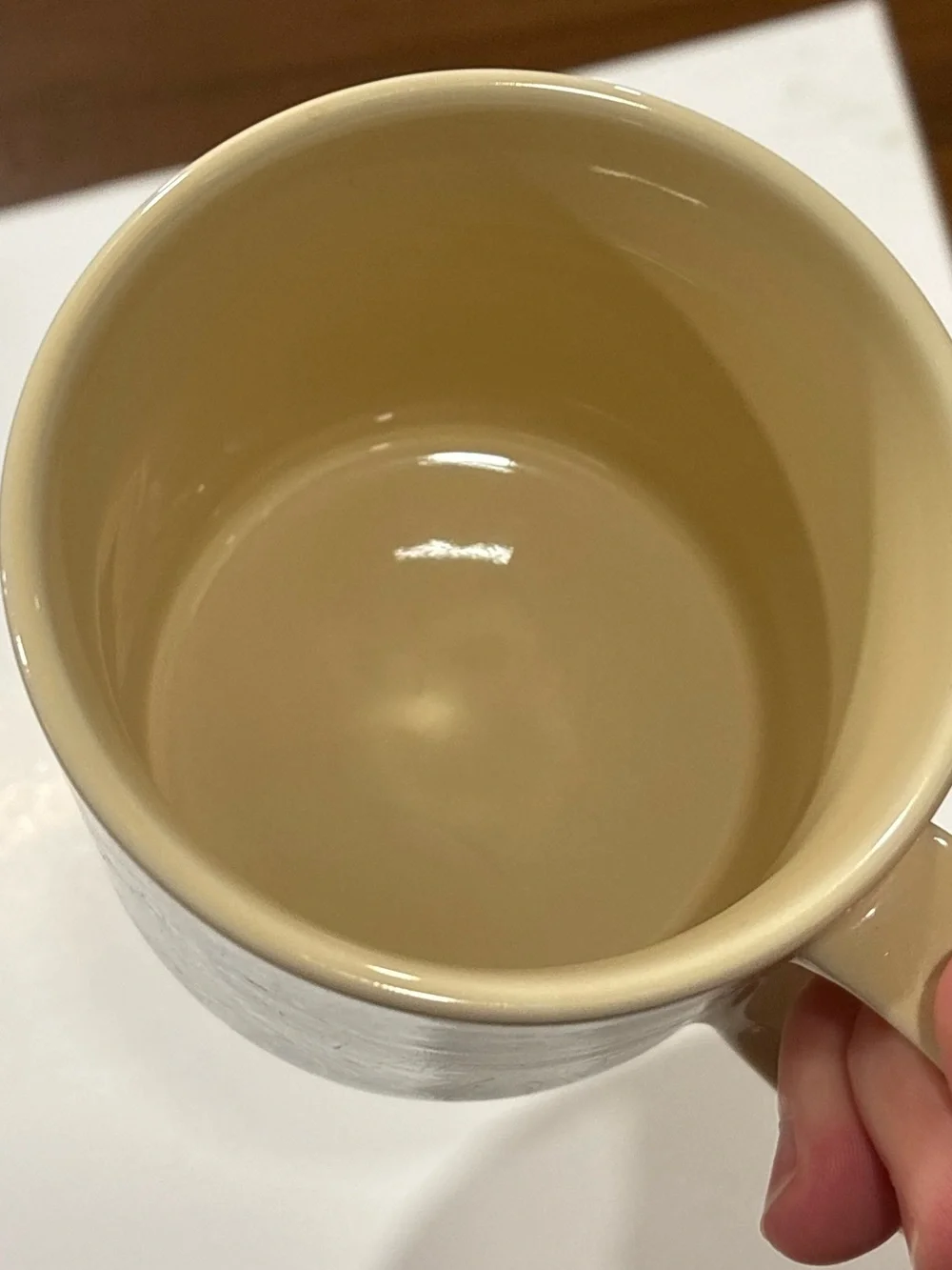 Vintage RUSS fly fishing coffee mug, idyllic cabin core vibes. Dad gift
